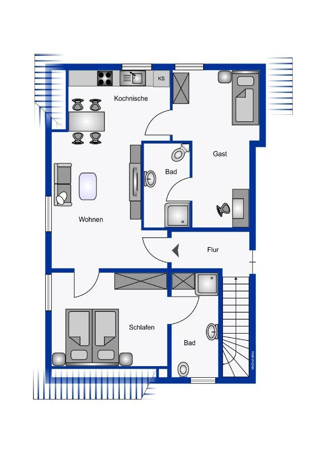 Oldsum Ferienwohnung Klintum מראה חיצוני תמונה
